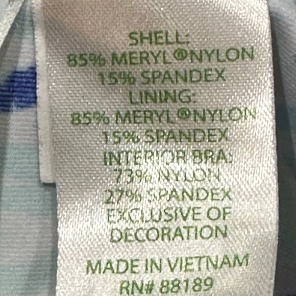 Lilly Pulitzer Lakelyn Bra Polo UPF 50+ Blue Ibiza Open Water XS Athletic Gym - Picture 9 of 10